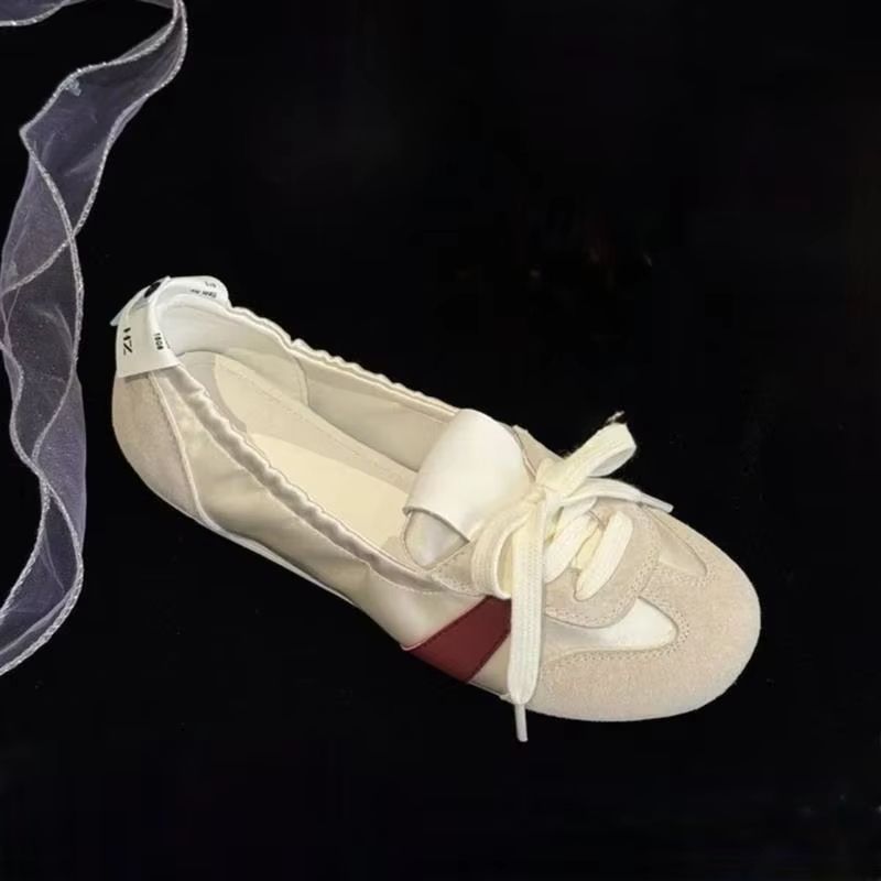 Women Ballet Flat Shoes Round Toe Breathable Mary Jane Strap