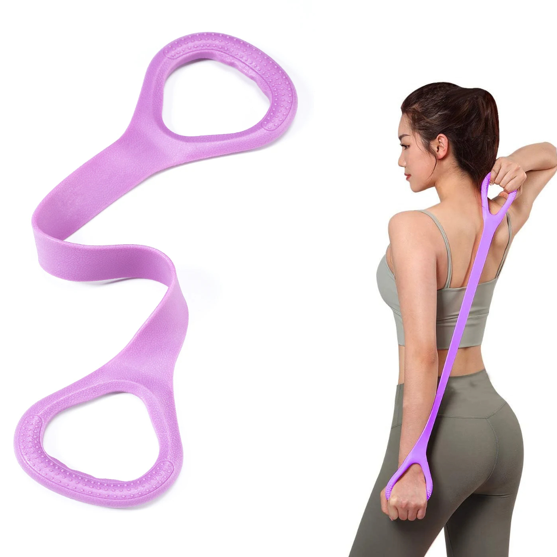 Elastic Training Band, Fitness Workout Resistance Band, Back Shoulder Arm Exercise, Yoga Pilates Physical Therapy