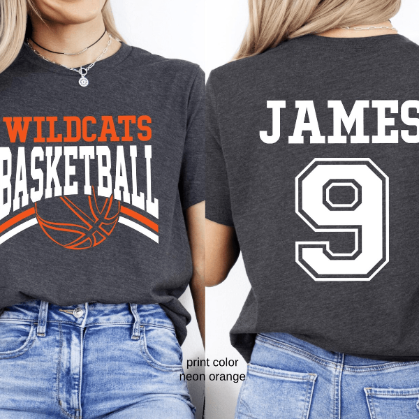Custom Basketball Name & Number Shirt