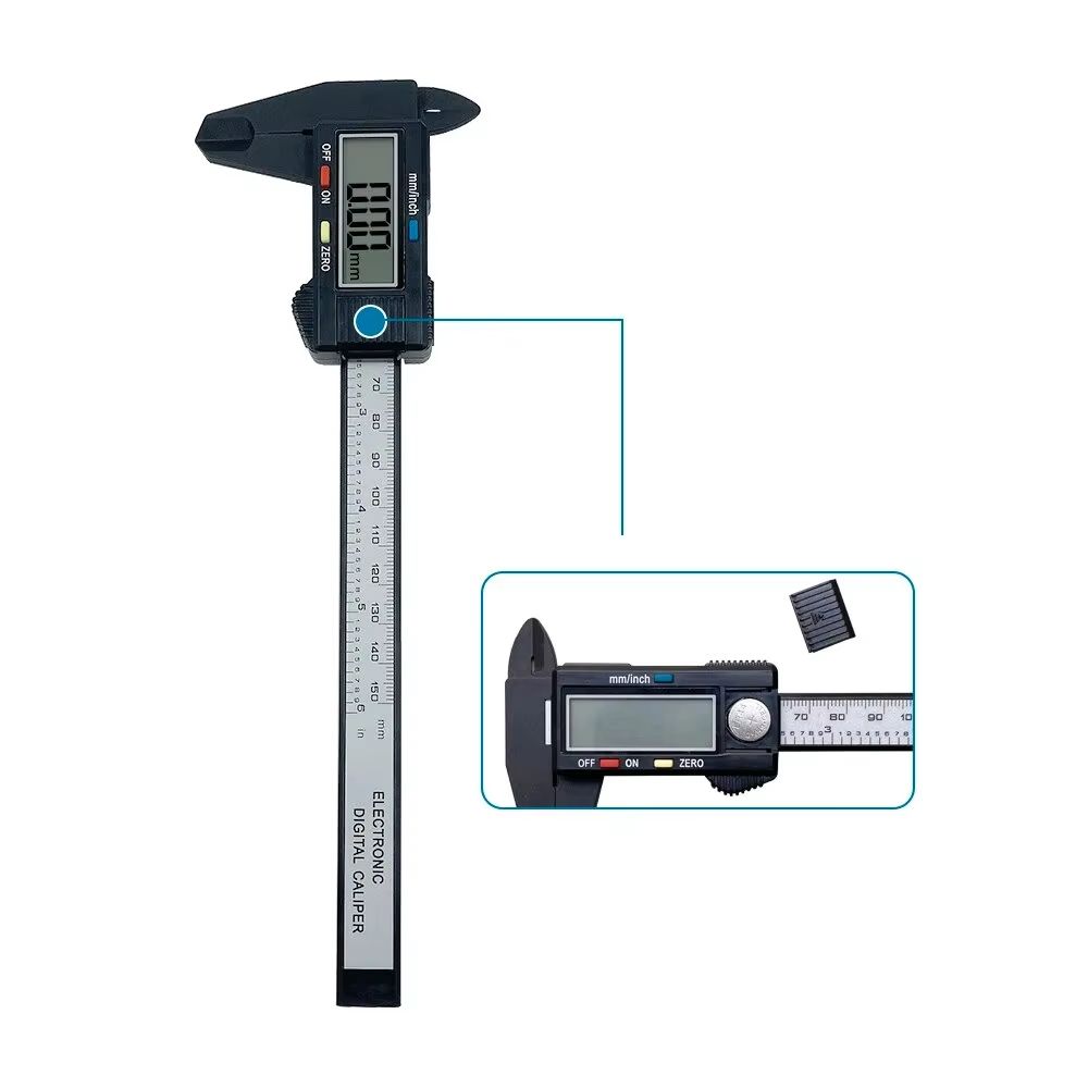 Carbon Fiber Digital Caliper Electronic Measuring Tool