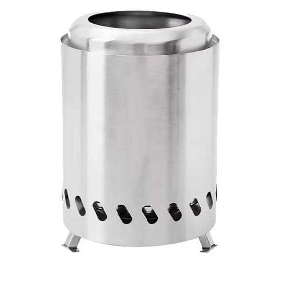 Outdoor Stainless Steel Portable Wood Stove Smokeless Camping Cooking Stove