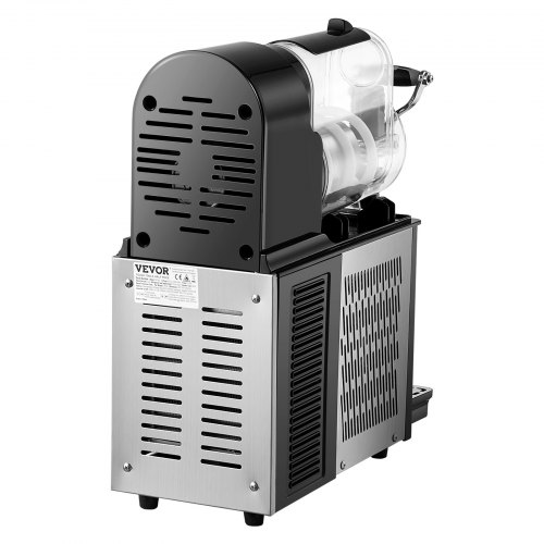 Commercial Slushy Machine Single Bowl Slush Drink Maker, Frozen Drink Machine with Temperature Control, Automatic Clean