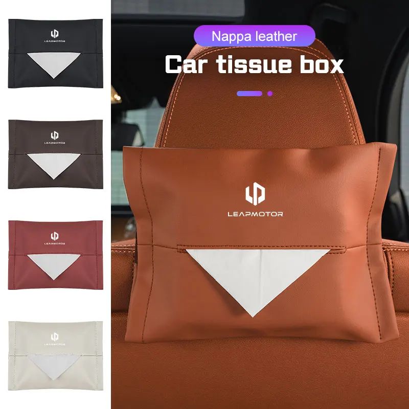 Leather Car Tissue Holder for Leapmotor T03 C11 C10
