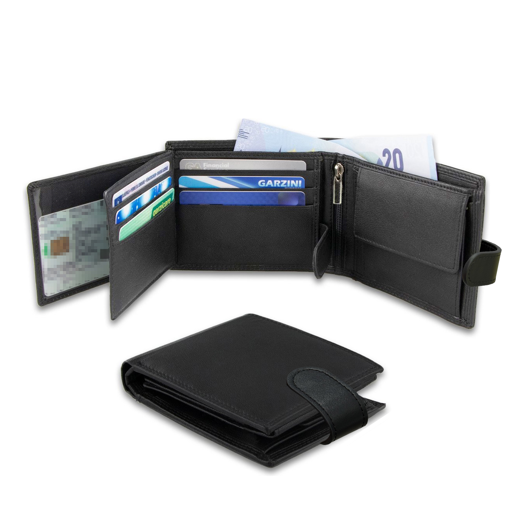 Elegant PU Leather Large Capacity Slim Wallet with Multi Card Slots Ideal Gift for Men