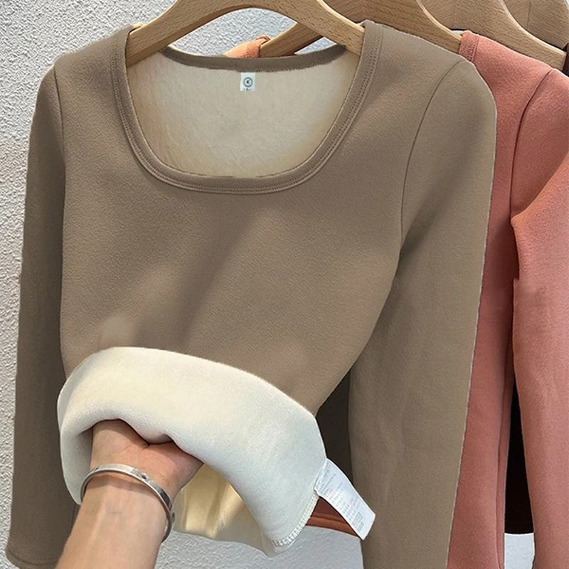 Womens Long Sleeve Thermal Underwear Top