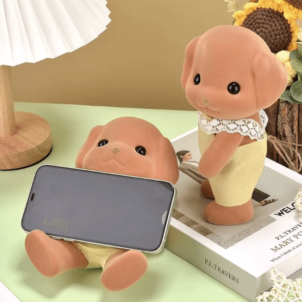 8.27-Inch Animal Figure Phone Stand – Movable Limbs Cute Desktop Holder & Room Decor