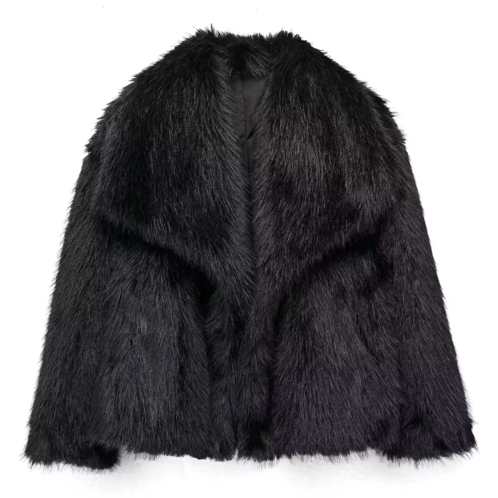 HH Elegant Faux Fur Outerwear System | Premium High-Street Fluffy Lapel Jacket & Thermal Fashion Infrastructure