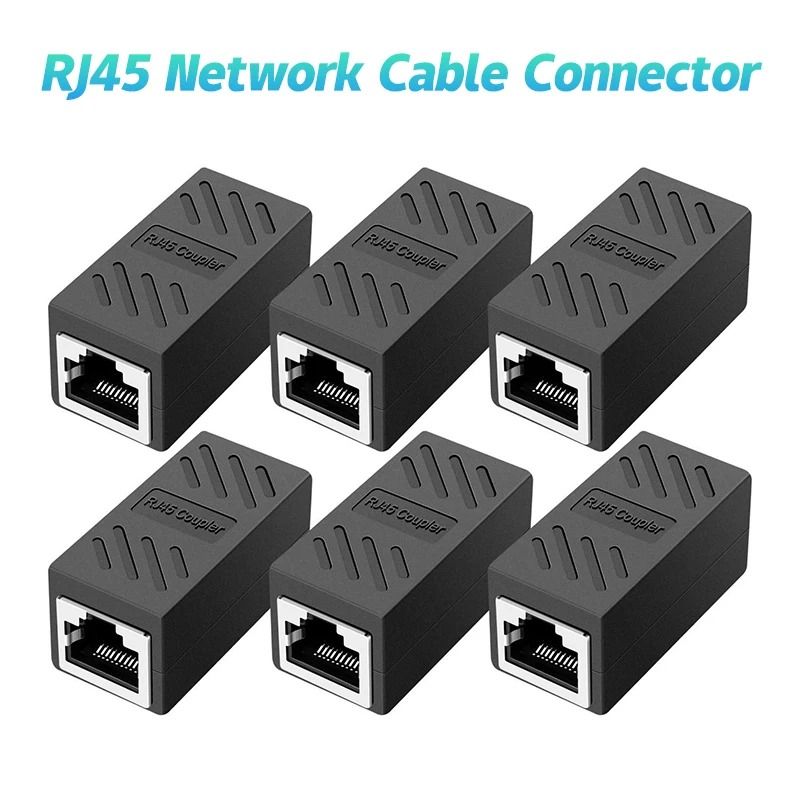 RJ45 Ethernet Coupler Cat6 Cat5e Female to Female LAN Cable Extender