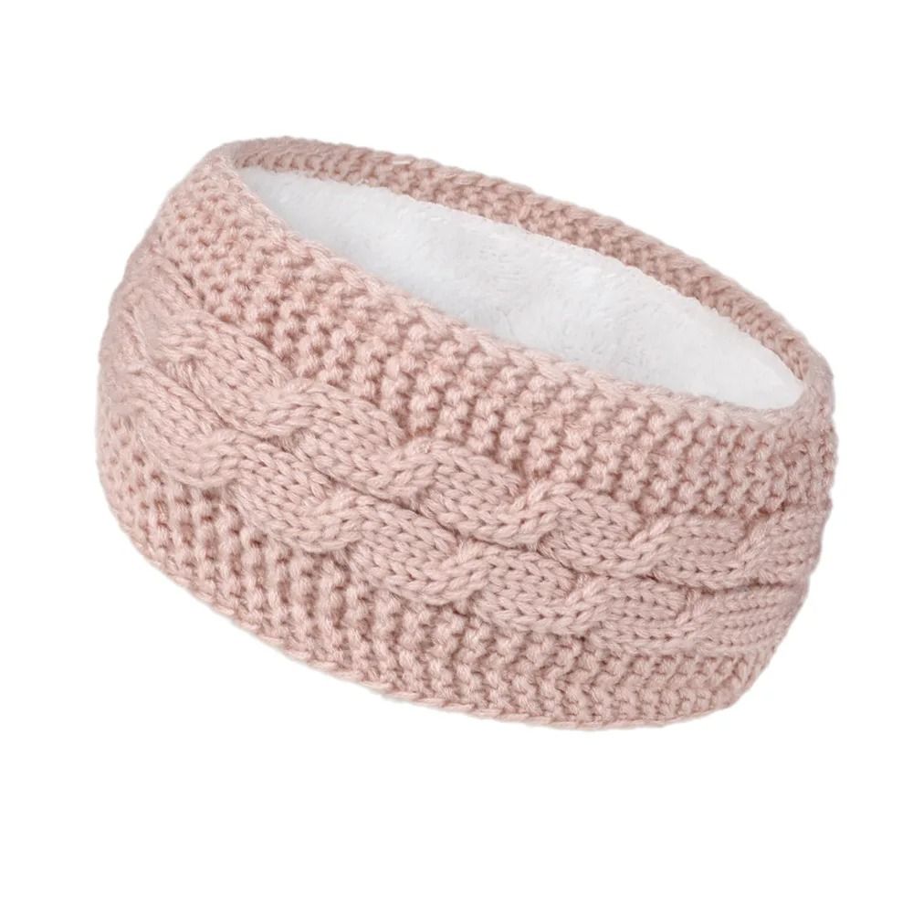 Velvet-Lined Thermal Knitted Winter Headband