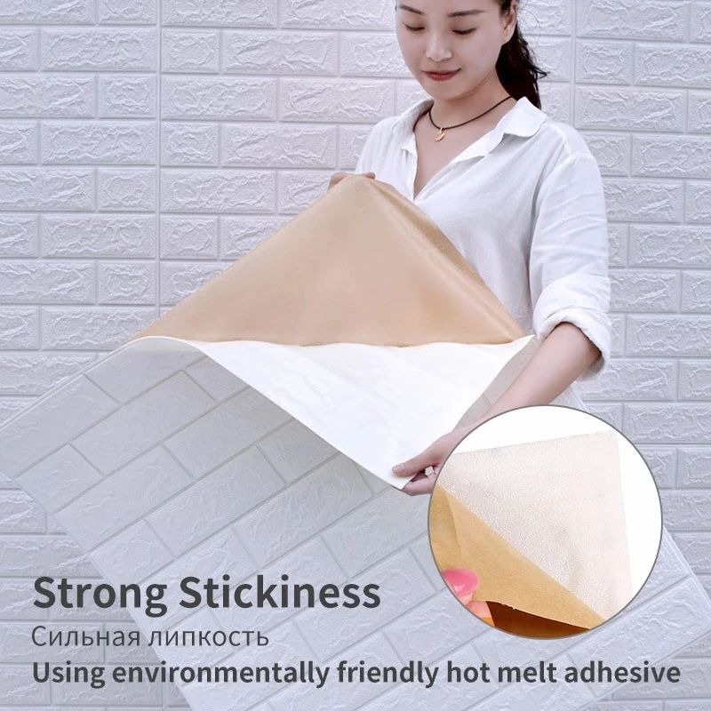 3D Brick Wall Sticker Set Self Adhesive Panels