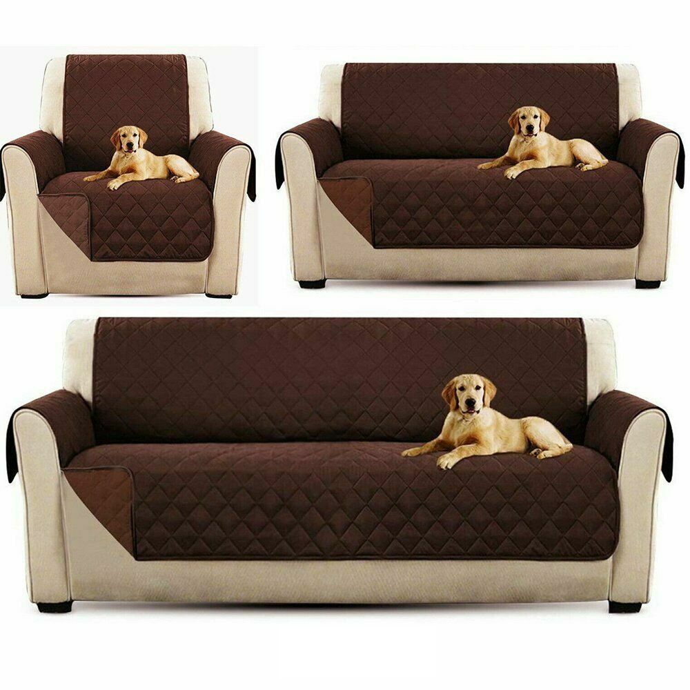 Waterproof Sofa Cover for Pets, Kids, and Dogs - Quilted Anti-Wear Furniture Slipcover