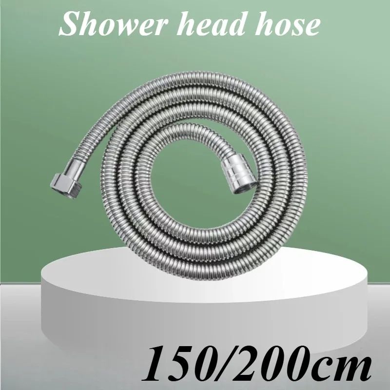 Stainless Steel Shower Hose Extension, Flexible Anti Tangle Bathroom Handheld Shower Water Pipe