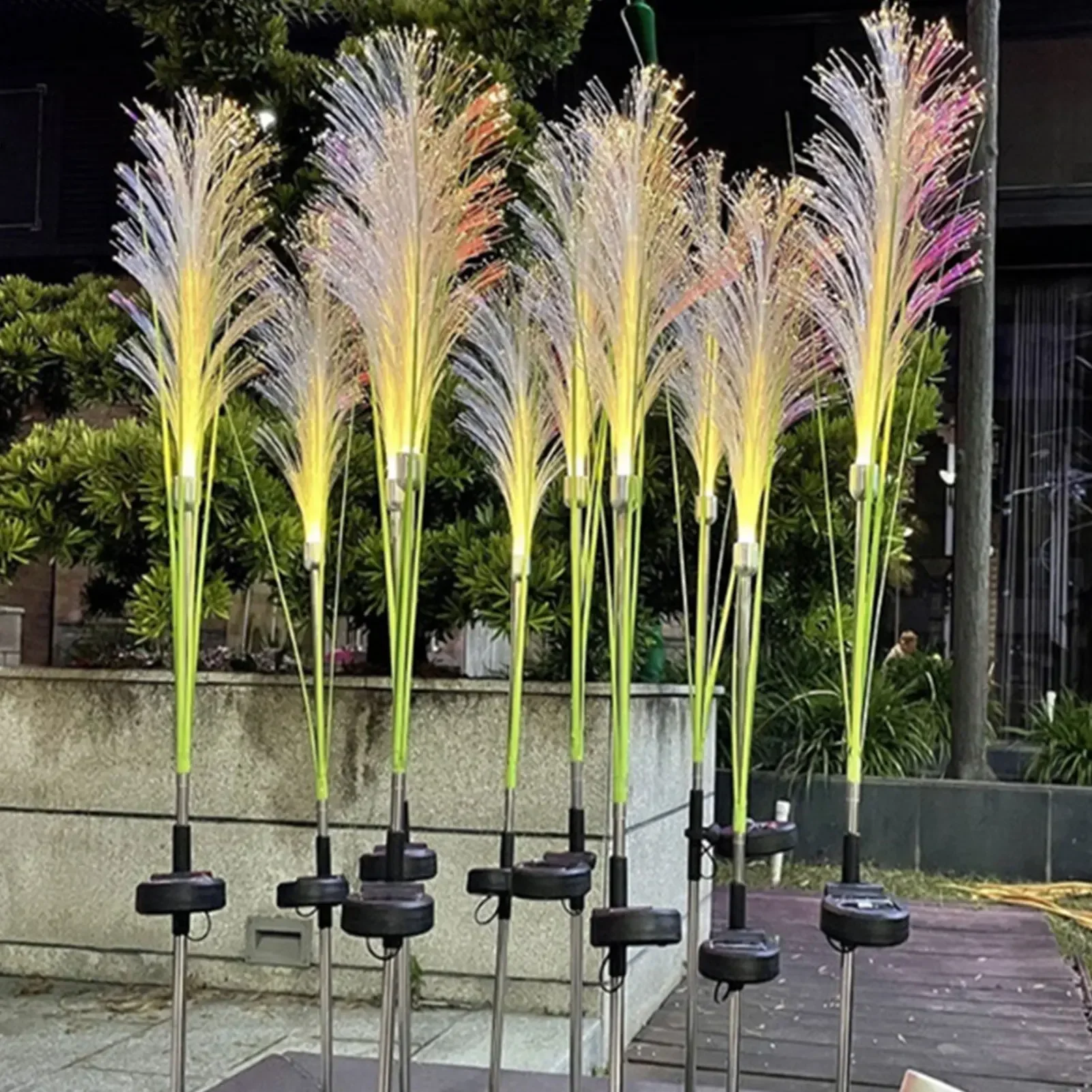 LED Solar Garden Reed Lamp, Outdoor Waterproof Lawn Light, Solar Power Path Lighting Decor, Yard Christmas Decoration