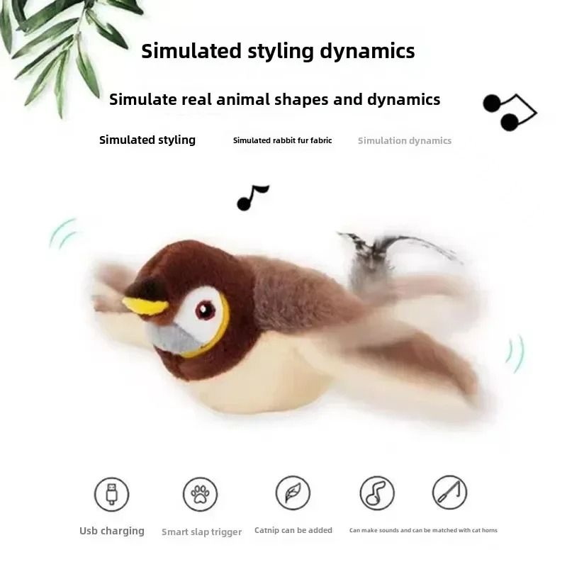 Interactive Cat Toy with Catnip and Touch Activation
