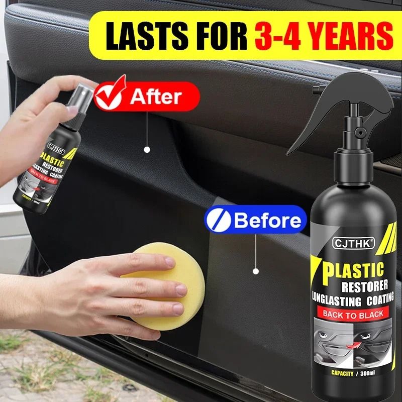 Car Plastic and Leather Restorer with High Gloss Finish and Long-Lasting Protection