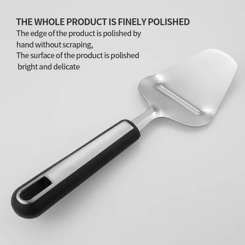 Heavy Duty Stainless Steel Cheese Slicer & Shaver, Multi-Purpose Cheese Cutter, Butter Slicer Plane, and Scraper Shovel