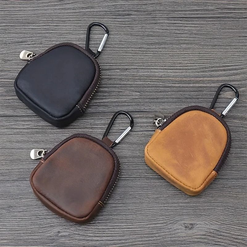 Retro Genuine Full-Grain Cow Leather Coin Purse