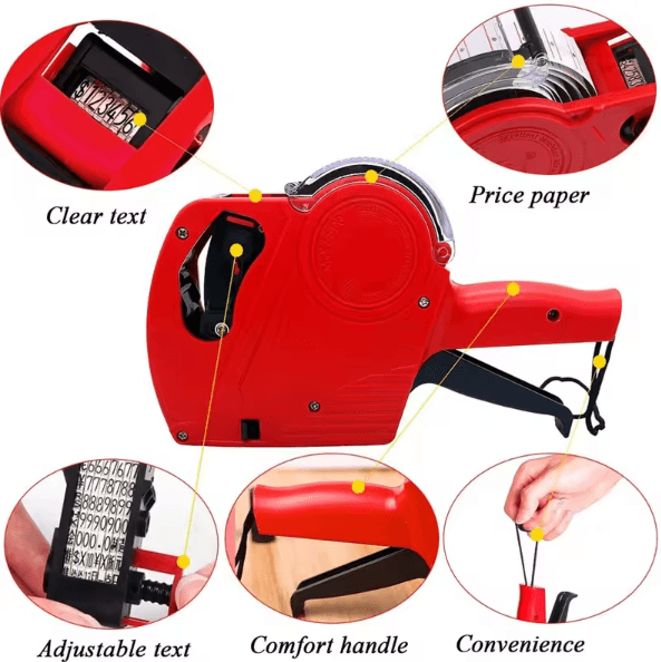 ProMark MX-5500 8-Digit Price Tag Gun with Ink Roller