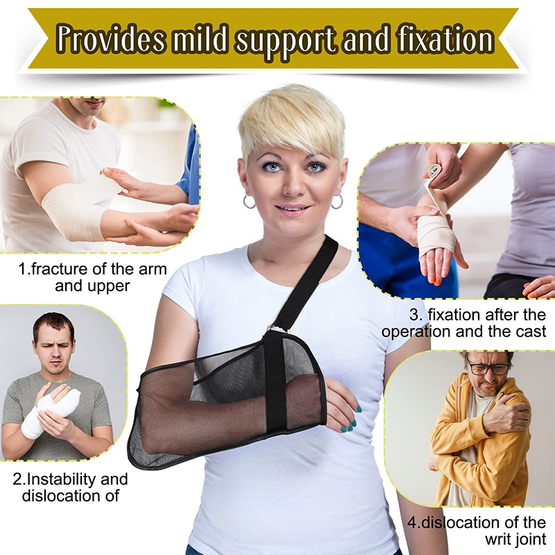 Adjustable Breathable Arm Sling Support Brace for Shoulder Elbow and Forearm Recovery