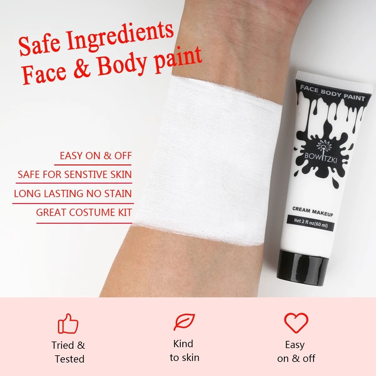 Face & Body Cream Paint – 60ml High-Capacity Special Effects Makeup