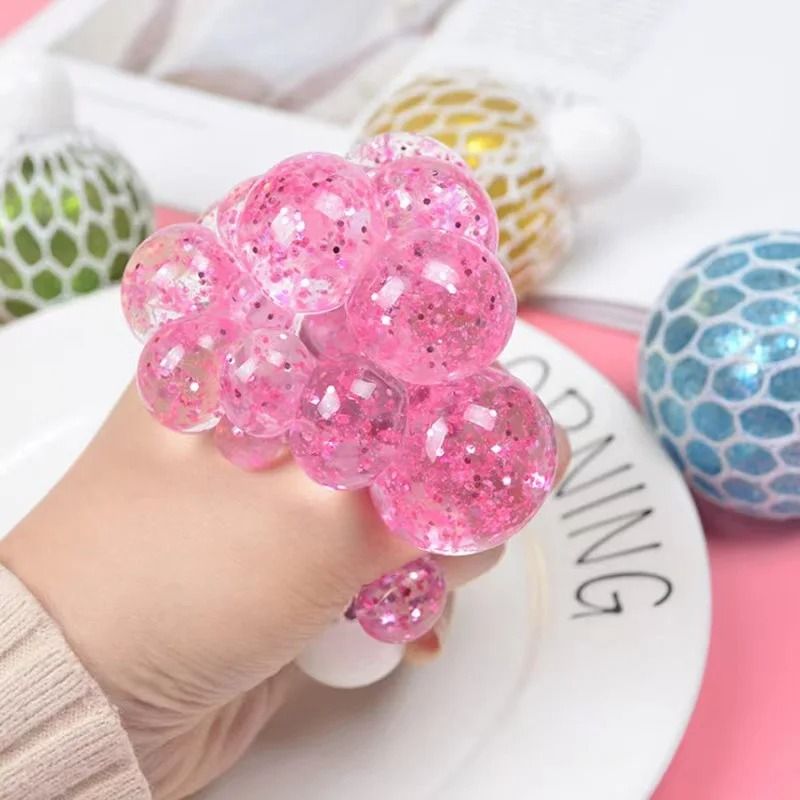 Anti-Stress Mesh Squeeze Ball Colourful Slime Fidget Toy