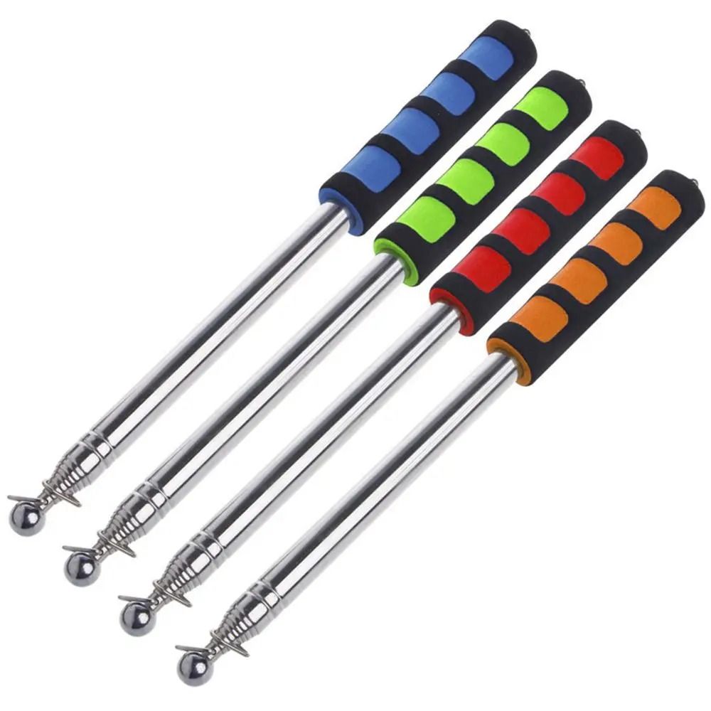 Telescopic Flagpole Stainless Steel Extendable Pointer Stick for Teaching and Tours