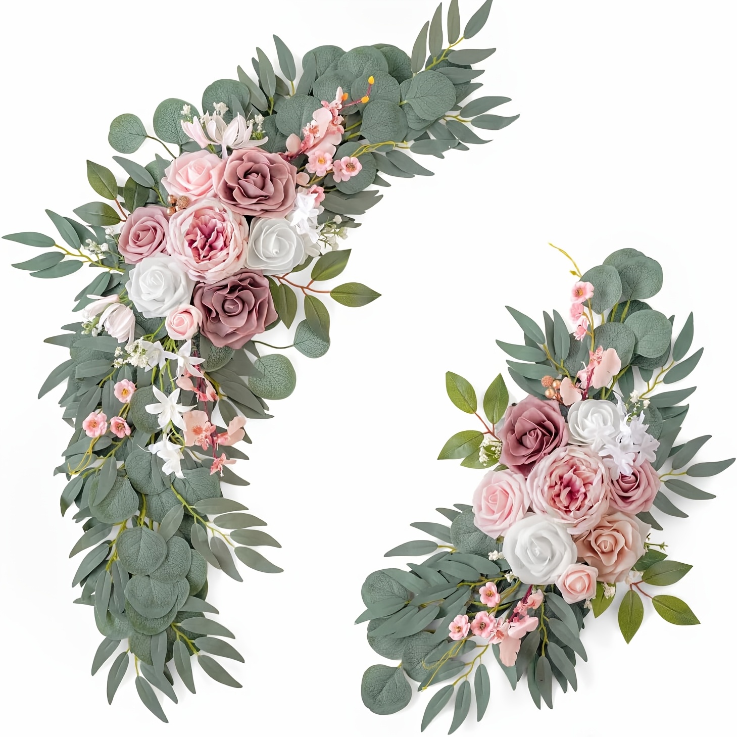 Artificial Rose Wreath for Wedding and Home Decoration – Perfect for Outdoor and Wedding Arch Decor