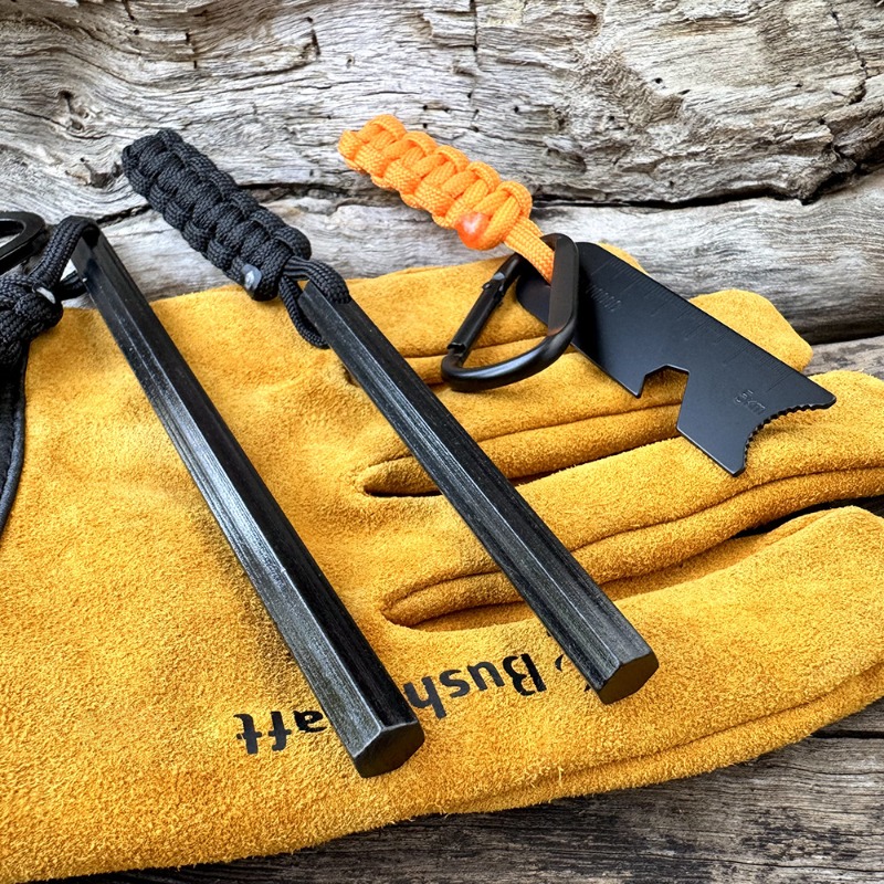 Survival Fire Starter Kit with Compass & Whistle