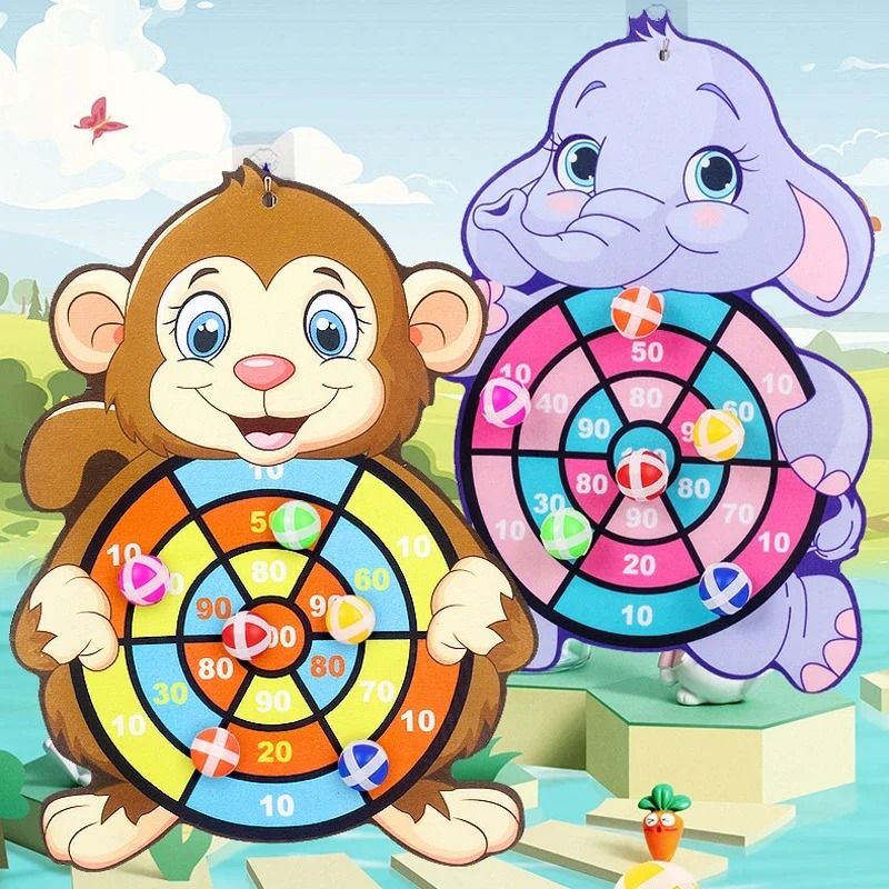 Educational Dart Board Baby Toy Sticky Ball Indoor Sports Montessori Game