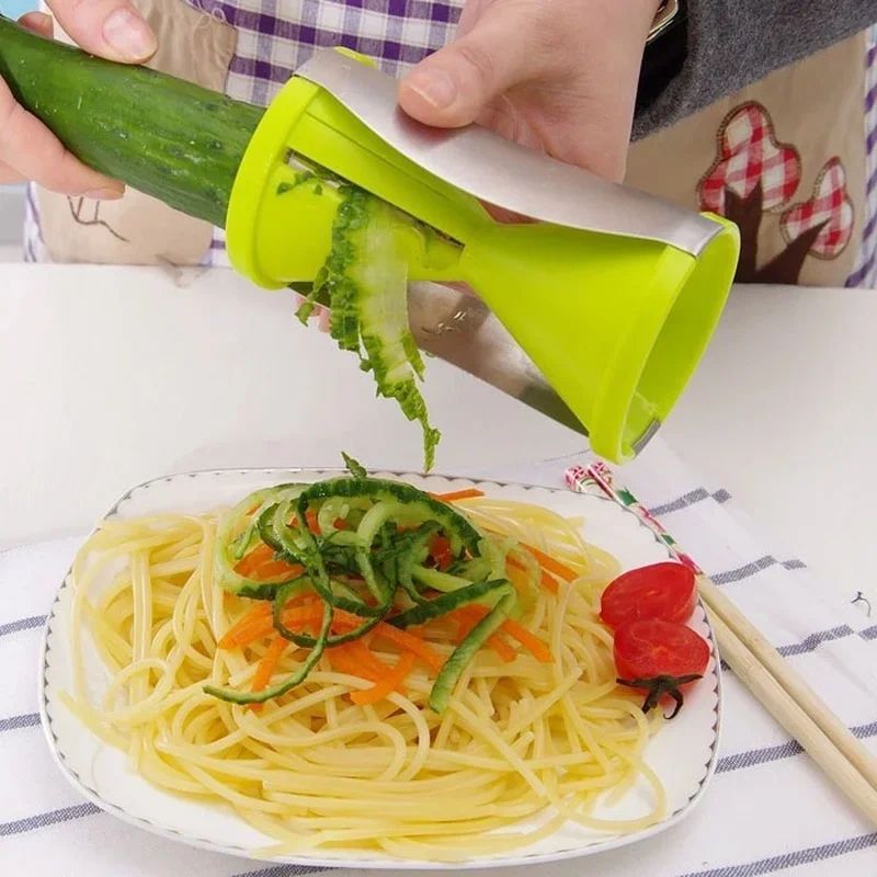 Vegetable Spiralizer & Julienne Peeler Bundle – Stainless Steel Spiral Slicer & Julienne Cutter for Fruits and Veggies