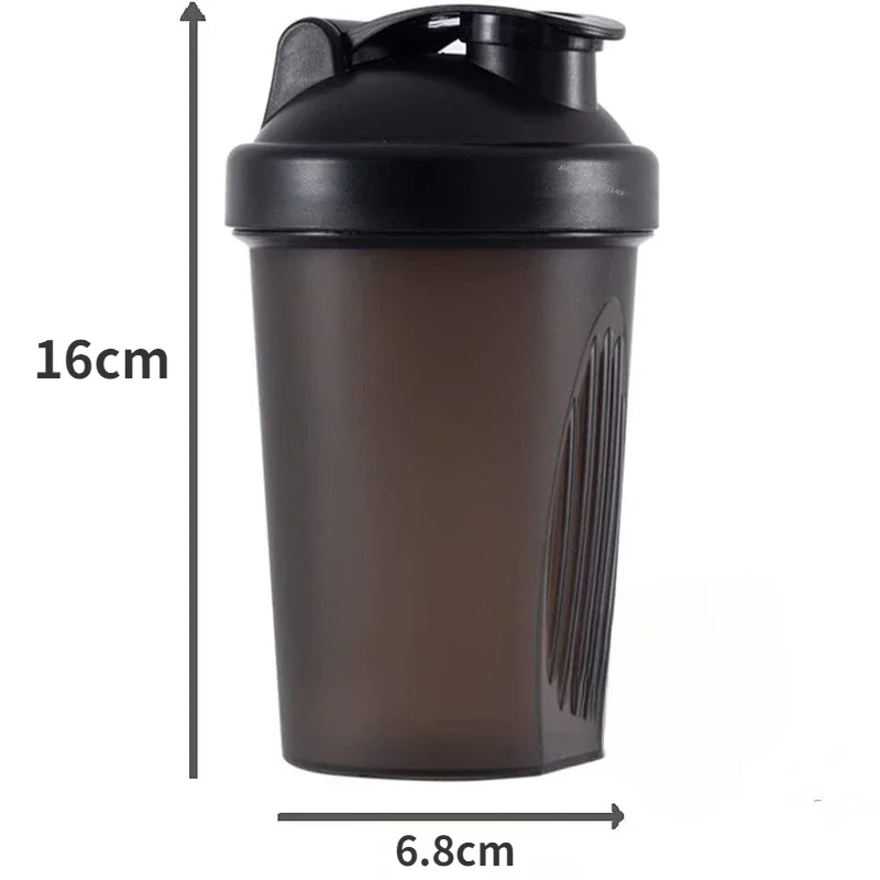 BPA Free Shaker Bottle with Stainless Steel Ball Leakproof Protein Shaker for Gym,Workout & Sports Mixes Powder Smoothly