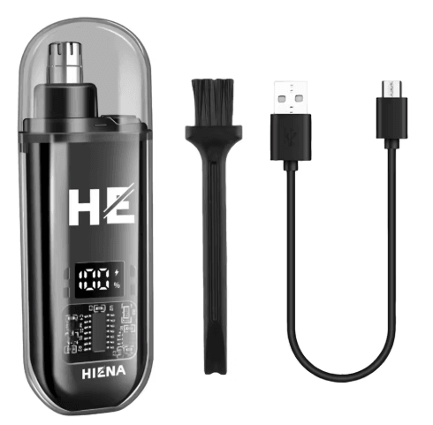 HIENA Electric Nose Hair Trimmer Rechargeable Mini Grooming Trimmer for Nose Ear and Eyebrow