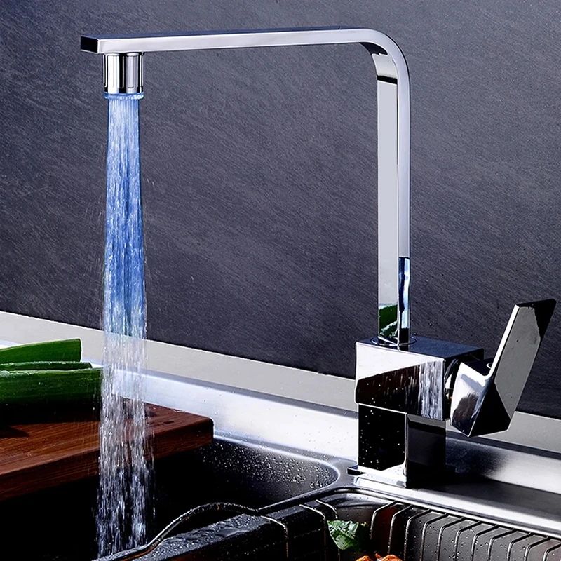 RGB LED Faucet Light 7 Color Water Glow Bathroom Lamp
