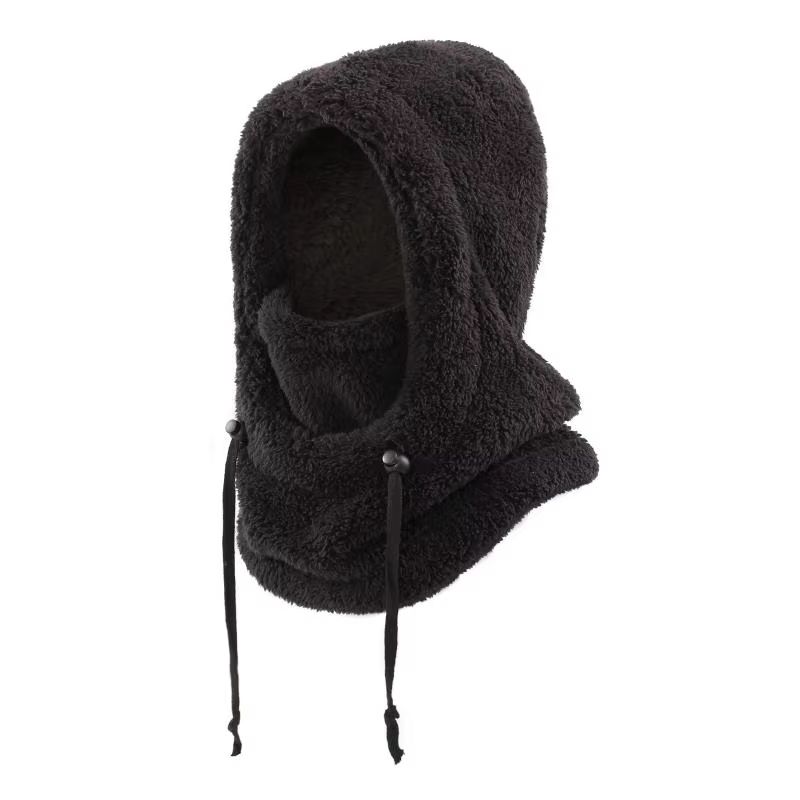 Kids Plush Balaclava Hat with Neck Cover and Full Face Wind Protection