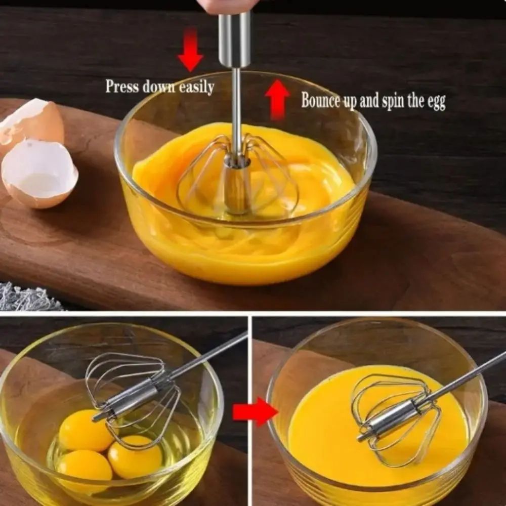 Stainless Steel Rotary Hand Whisk