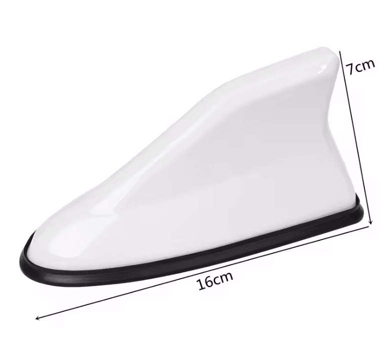 Universal Shark Fin Car Antenna with Carbon Fiber Look and Signal Amplifier