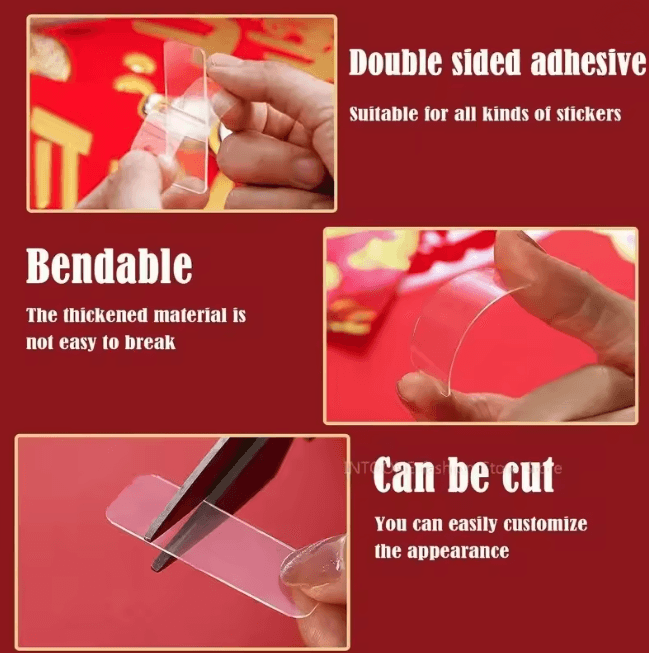 ClearHold Nano Double Sided Adhesive Tape Reusable Wall Stickers