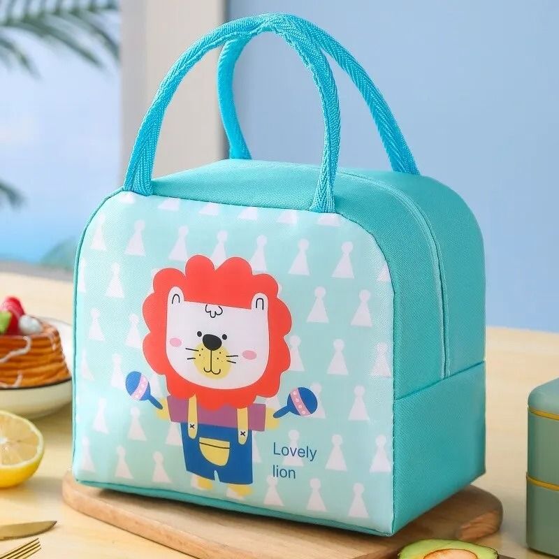 Cartoon Insulated Lunch Box Tote – Thickened Aluminum Foil Bento Bag