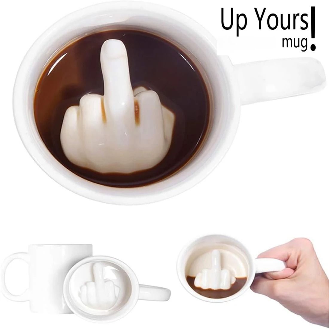 300 ML Middle Finger Creative Ceramic Mug