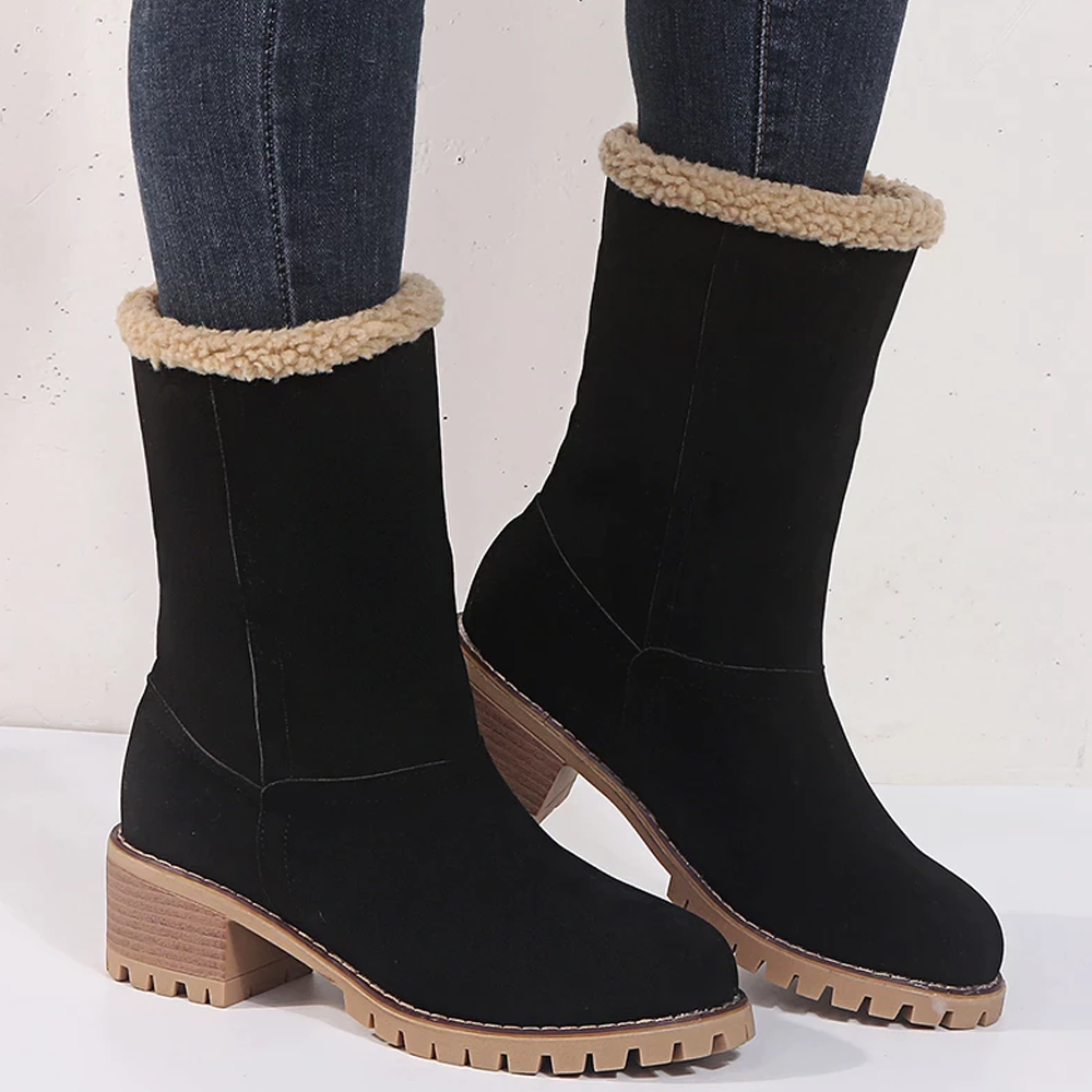 Ankle Fur Lined Snow Boots