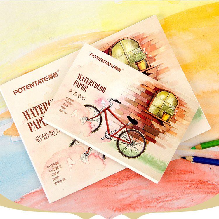 Watercolor Sketchbook Sheets for Beginner Drawing, Color Pencil Sketch, Painting Handbook Paper Art Supplies