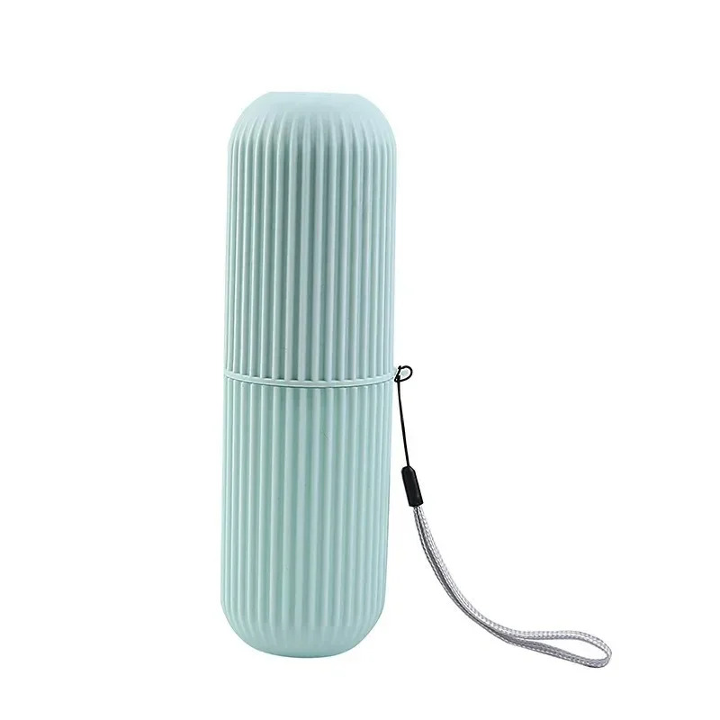 Travel Toiletries Storage Cup Organizer with Toothbrush Protector Case for Camping