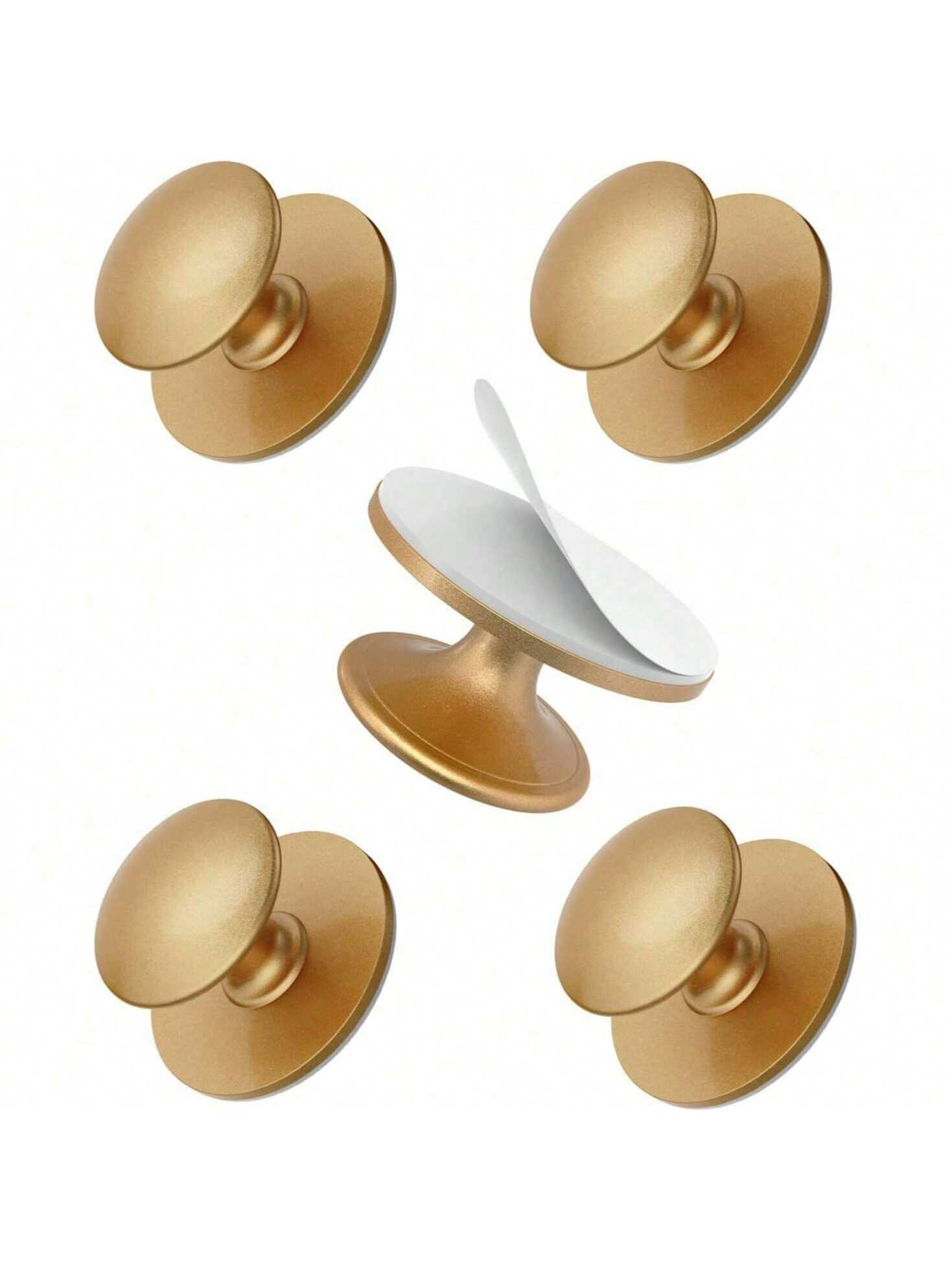 Self Adhesive Cabinet Knobs Stainless Steel No Drill Drawer Pulls