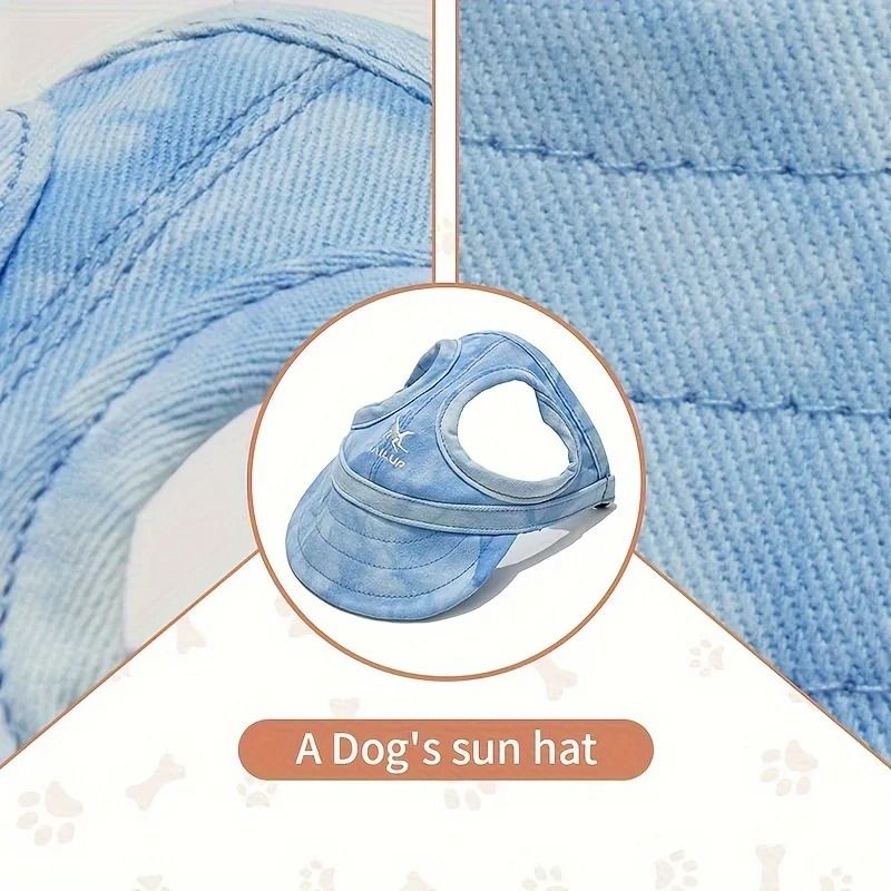 Adjustable Waterproof PVC Dog Sun Hat