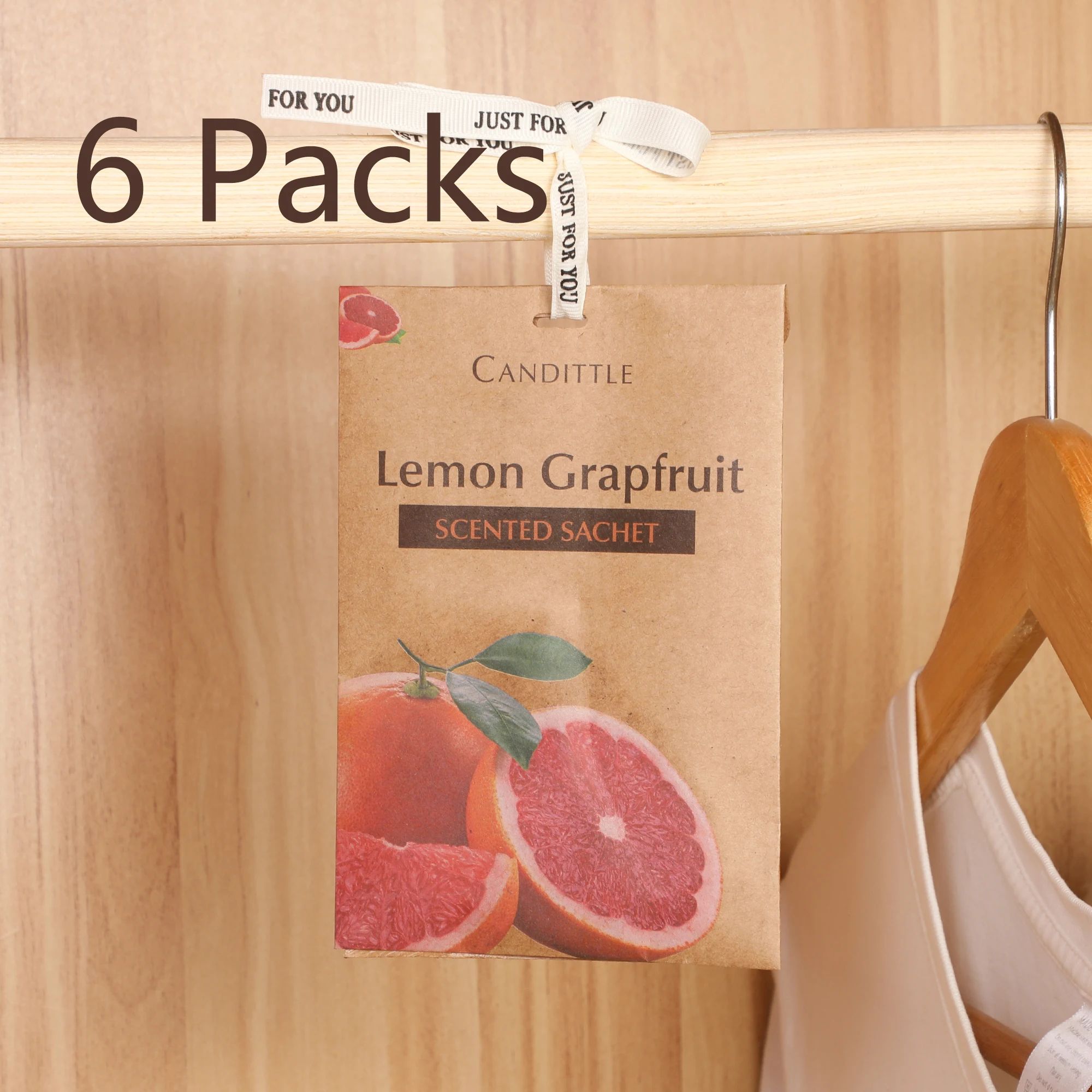 6 Pack Scented Sachet Aroma Bags Set