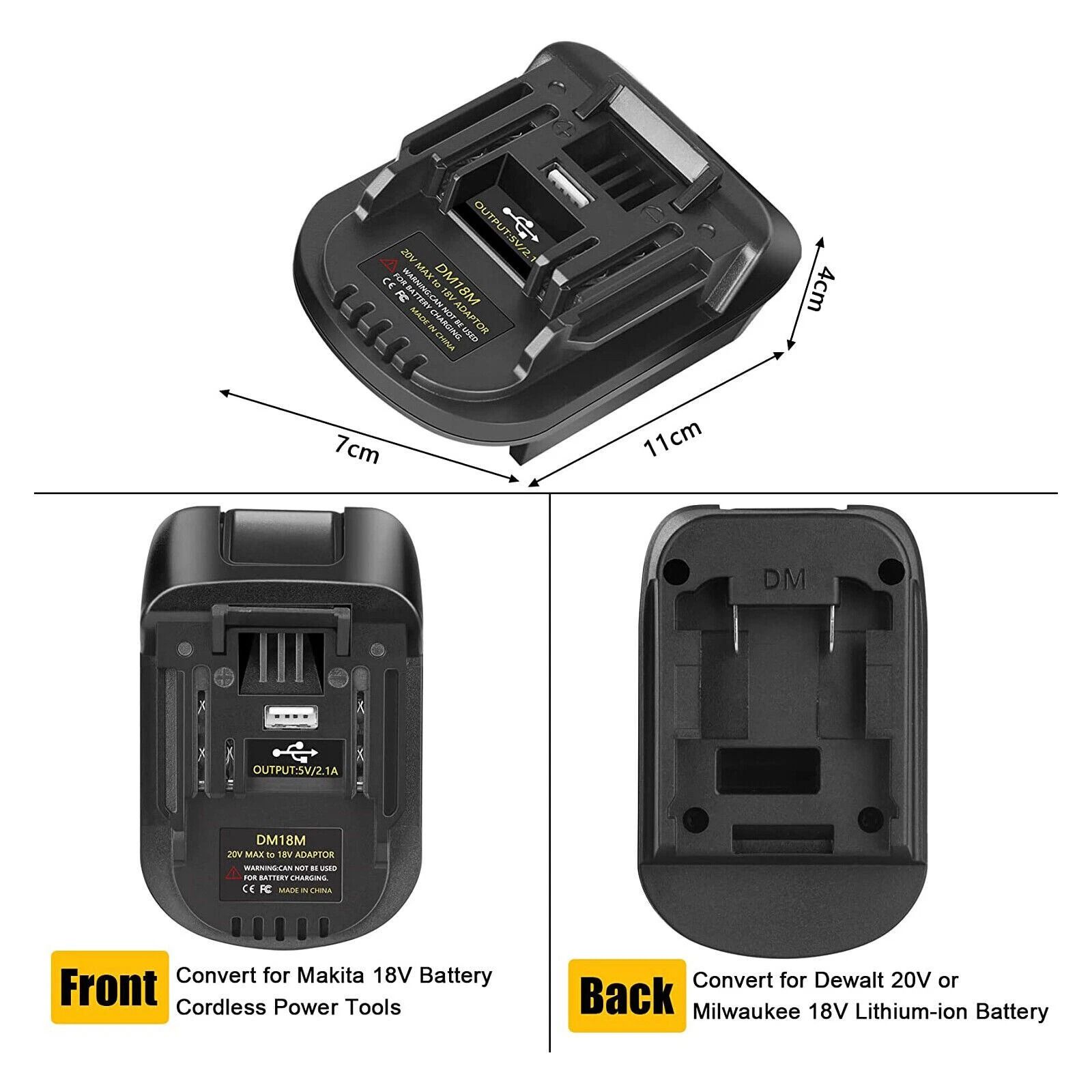 USB Battery Adapter to Tool Converter High Efficiency & Compatibility