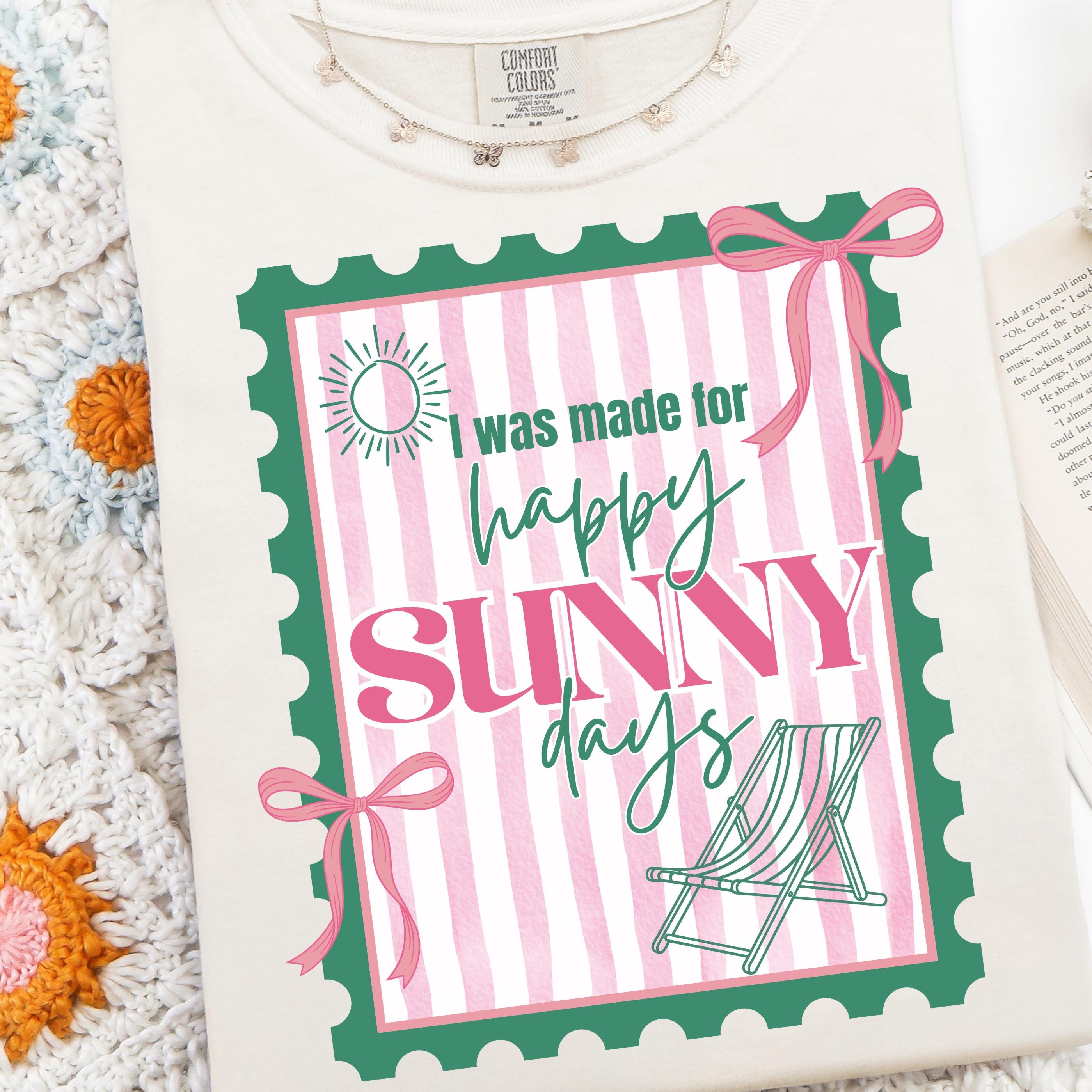 Happy Sunny Days Coquette Preppy T-Shirt
