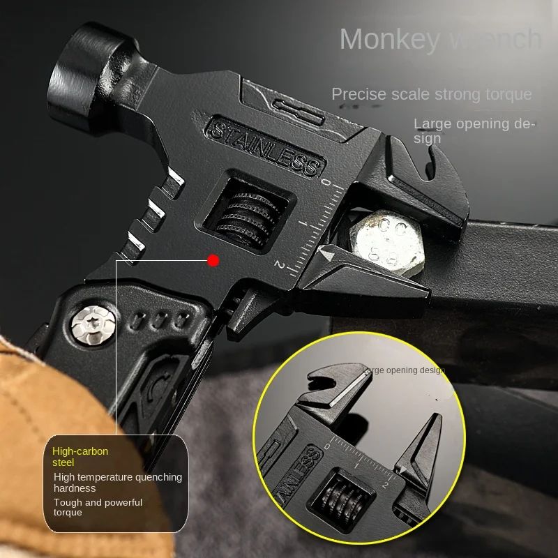 Multifunction Folding Wrench Hammer Tool