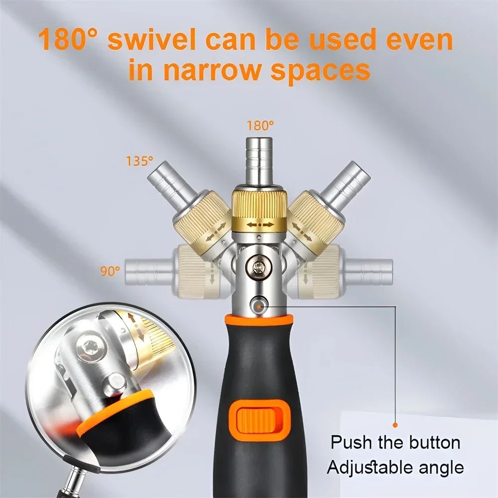 10 in 1 Multi Angle Ratchet Screwdriver Adjustable Angle Repair Tool Set