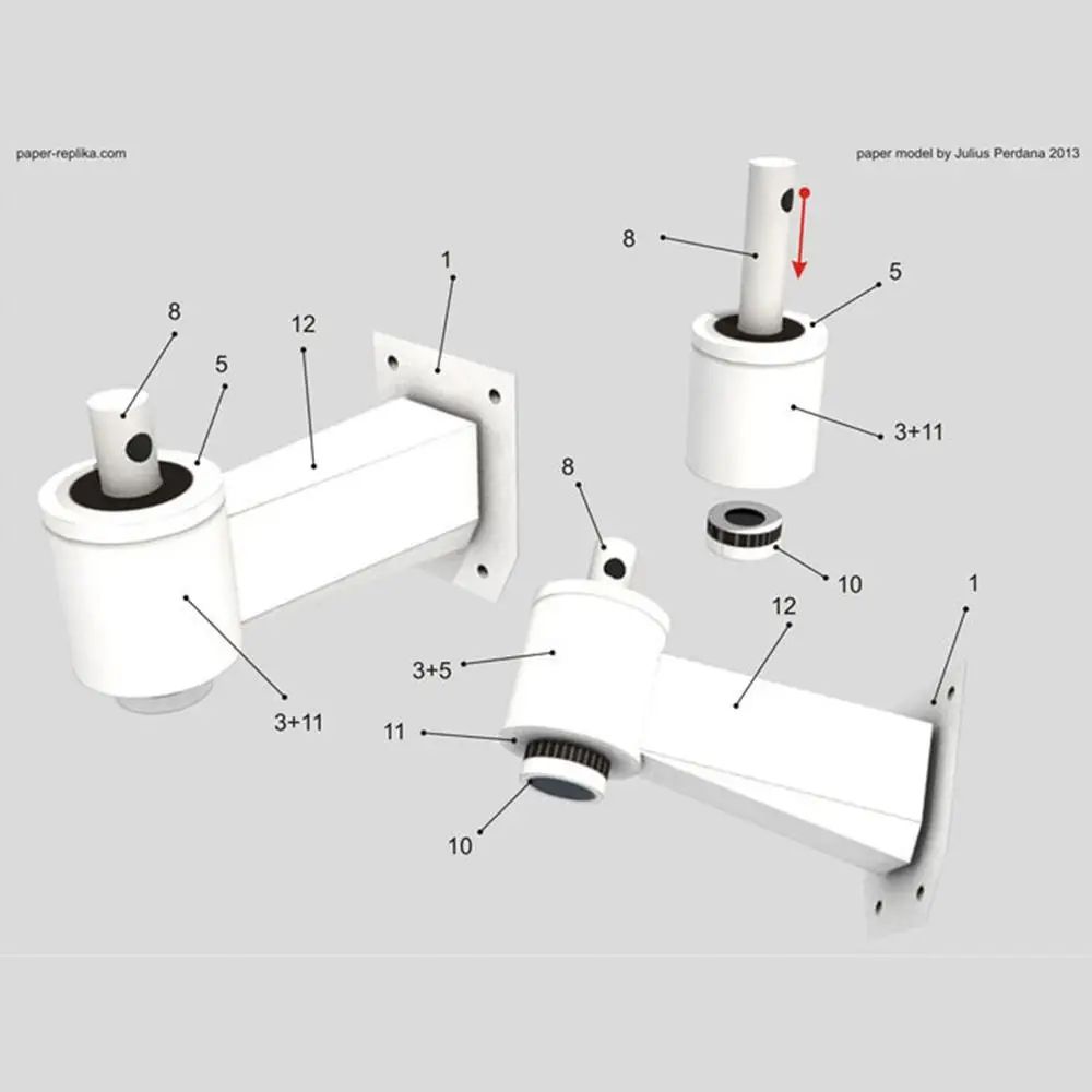 Dummy CCTV Camera with LED Security Light